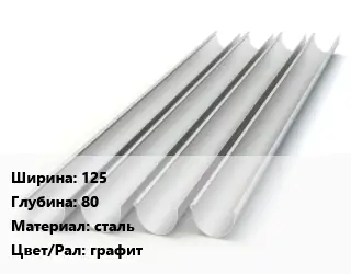 Желоб 125х80 сталь графит